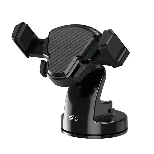 Автотримач XO C88 Suction Cup Car Bracket One-touch lock for stable travel Чорний - фото 5