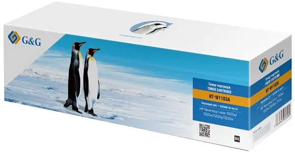 Картридж тонерний G&G для HP Neverstop LJ 1000a/1000w/1200a/1200w аналог W1103A Black (G&G-W1103A) - фото 2