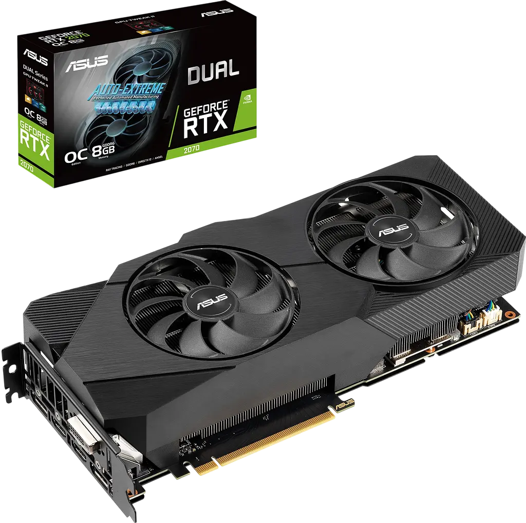 Відеокарта GeForce RTX 2070 8GB Asus Dual EVO OC (DUAL-RTX2070-O8G-EVO) Б/В - фото 4