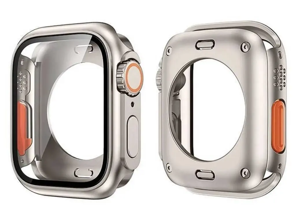 Захисний чохол із захисним склом Choice 3 для Apple Watch 44 мм у стилі Ultra Silver - фото 3