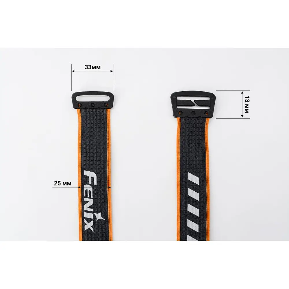 Лента для налобных фонарей Fenix, одинарная, AFH-03, черно-оранжевая - фото 6