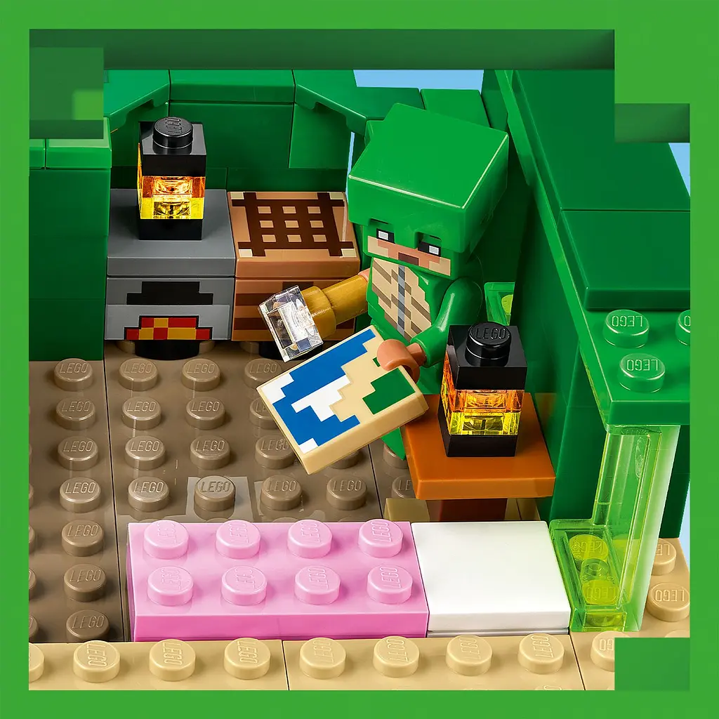 Конструктор LEGO Minecraft Пляжний будинок у формі черепахи 234 деталі (21254) - фото 8