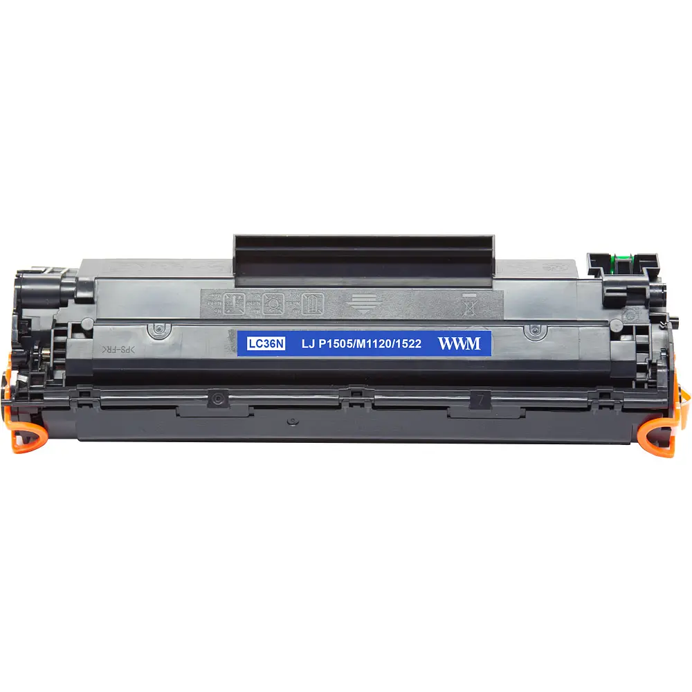 Картридж тон. WWM для HP LJ P1505/M1120/1522 аналог CB436A Black ( 2000 ст.) (LC36N) - фото 3