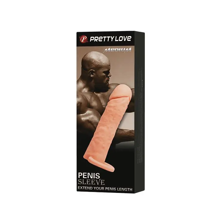 Насадка для члену Pretty Love Penis Sleeve Medium Flesh Baile BI-026228 87681 - фото 5