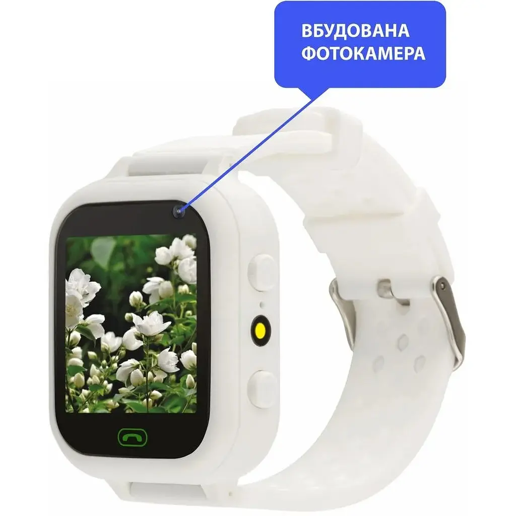 Smart Watch AmiGo GO009 Camera+LED WIFI White UA UCRF - фото 6