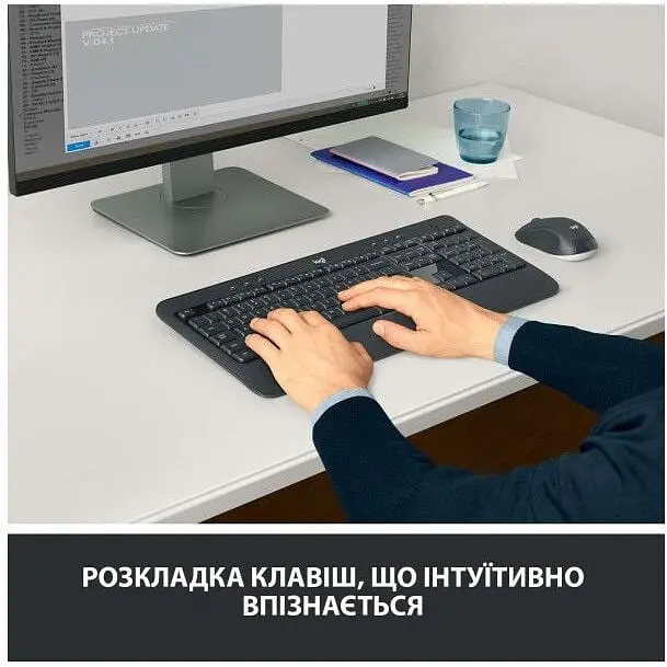 Комплект беспроводной Logitech MK540 Black USB - фото 3