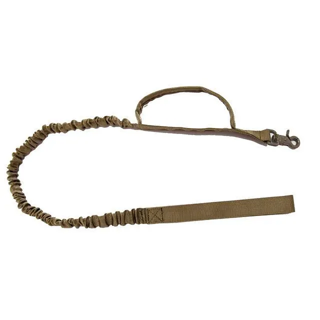 Повідець для собак Harness 100-150см, банджі-повідець з двома ручками, коричневий - фото 5