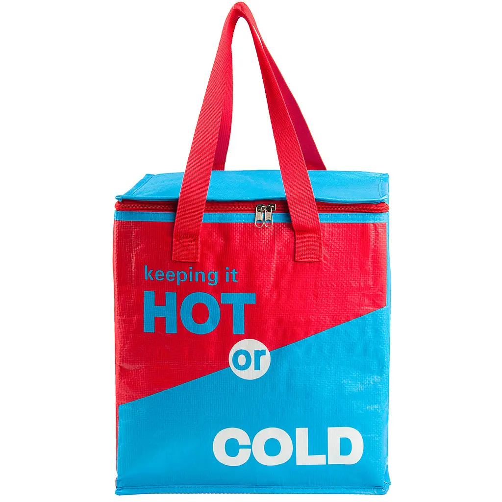 Сумка-холодильник 32х20х35 см 22 л Sannen Cooler Bag Червоно-синя - фото 3