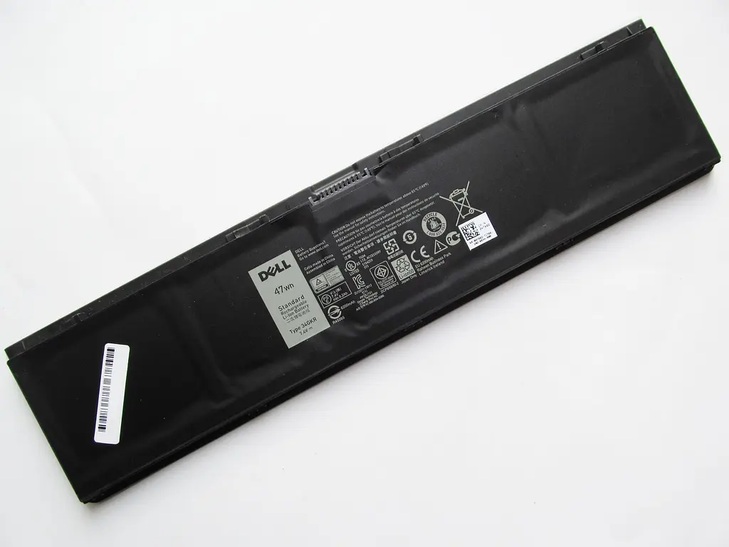 Акумулятор для ноутбука Dell Latitude E7440 34GKR, 6200 mAh (47Wh), 3cell, 7.4V, Li-ion, чорний - фото 2