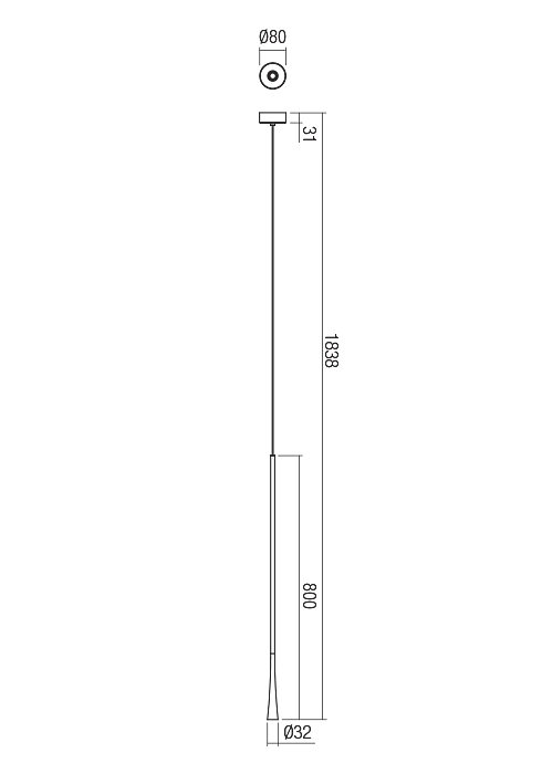 Подвесной светильник Redo ITO SU LED 800 7W 3000K WH (5.1.2) 01-1759 - фото 2