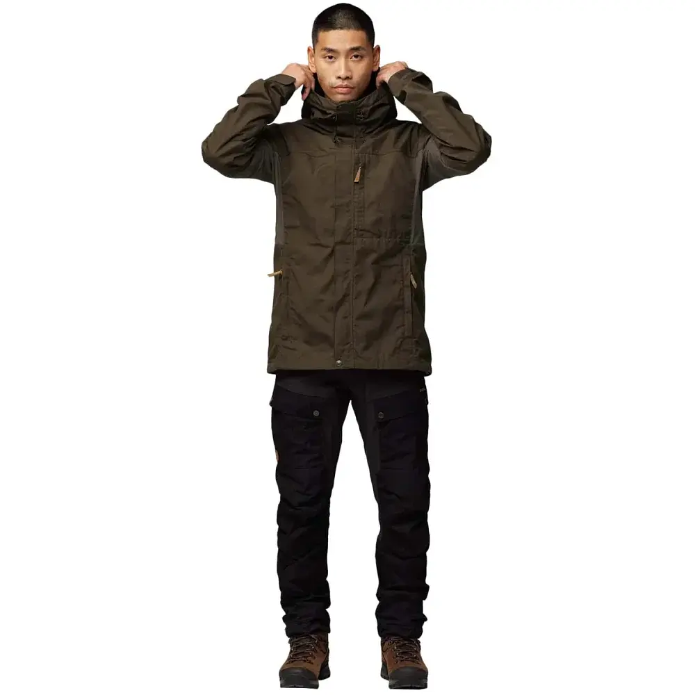 Куртка Fjallraven Kaipak Jacket M L dark olive - фото 12