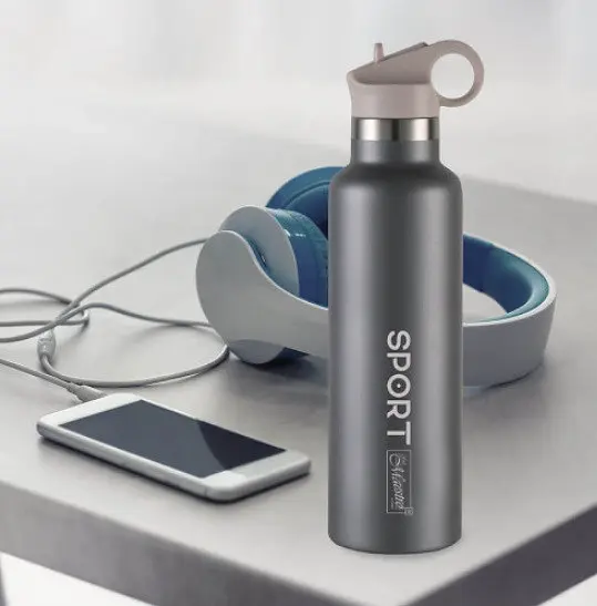 Термокухоль з нержавіючої сталі Maestro MR-1639-75 термос термопляшка Маестро 0.75 л Сірий - фото 2