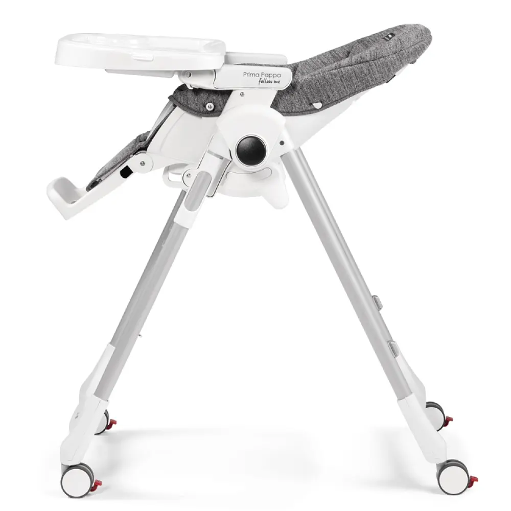 Стілець для годування Peg Perego Prima Pappa Follow Me Wonder Gray, сірий (IH01000000WD53) - фото 5