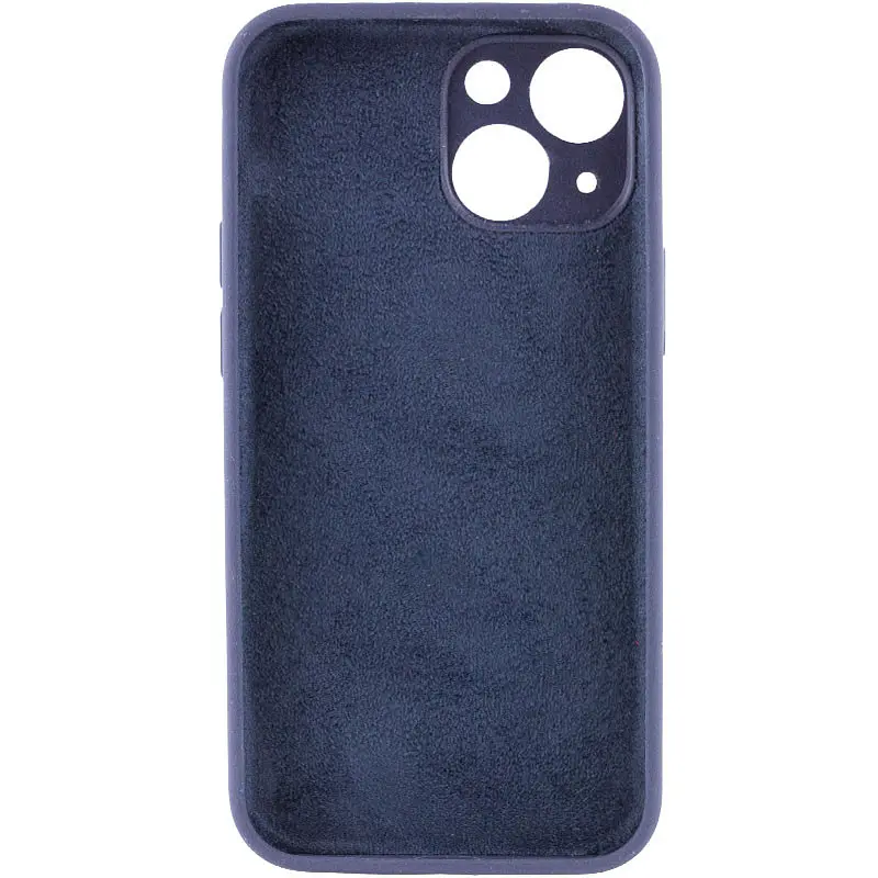 Чехол Epik Silicone Case Full Camera Protective (AA) NO LOGO для Apple iPhone 13 (6.1) Темно-синий / Midnight blue - фото 2