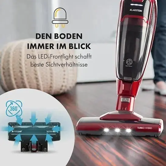 Аккумуляторный пылесос Klarstein TurboHybrid (10032944) - фото 2