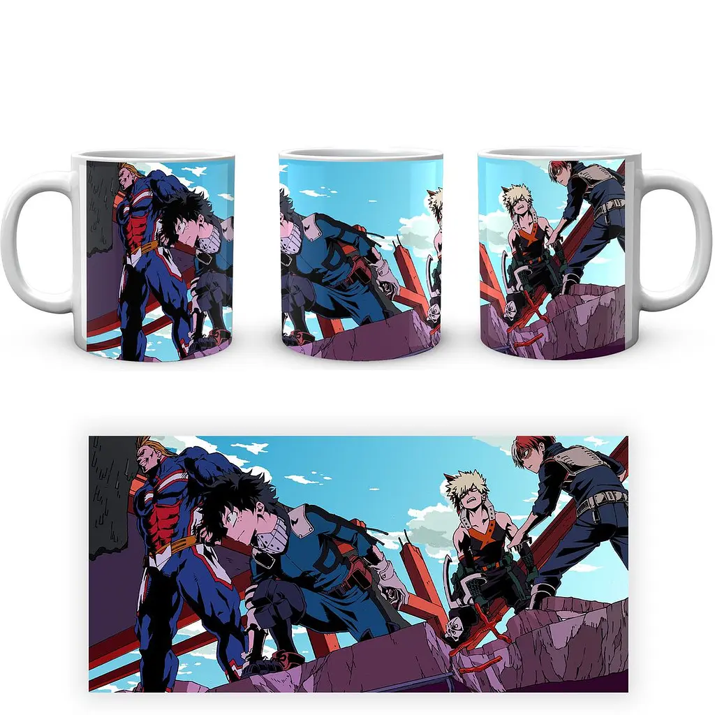 Кухоль GeekLand My Hero Academia Моя геройська академія Бакуго Тодорокі Мідорія MHA 02.79 330 мл білий - фото 3