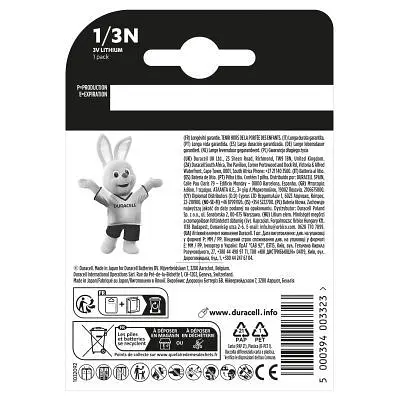 Батарейка Duracell 1/3N 3V спеціальна літієва 2L76 / CR1 / 3N / CR11108 1 шт. в упаковці (5007803) - фото 2