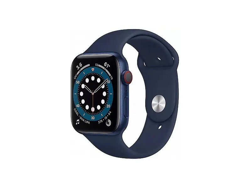 Смарт-годинник Apple Watch Series 6 GPS + Cellular 44mm Blue Aluminum Case w. Deep Navy Sport B. (M07J3)
