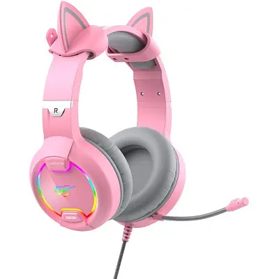 Наушники Havit HV-H2233d Cat Pink (HV-H2233d) - фото 3