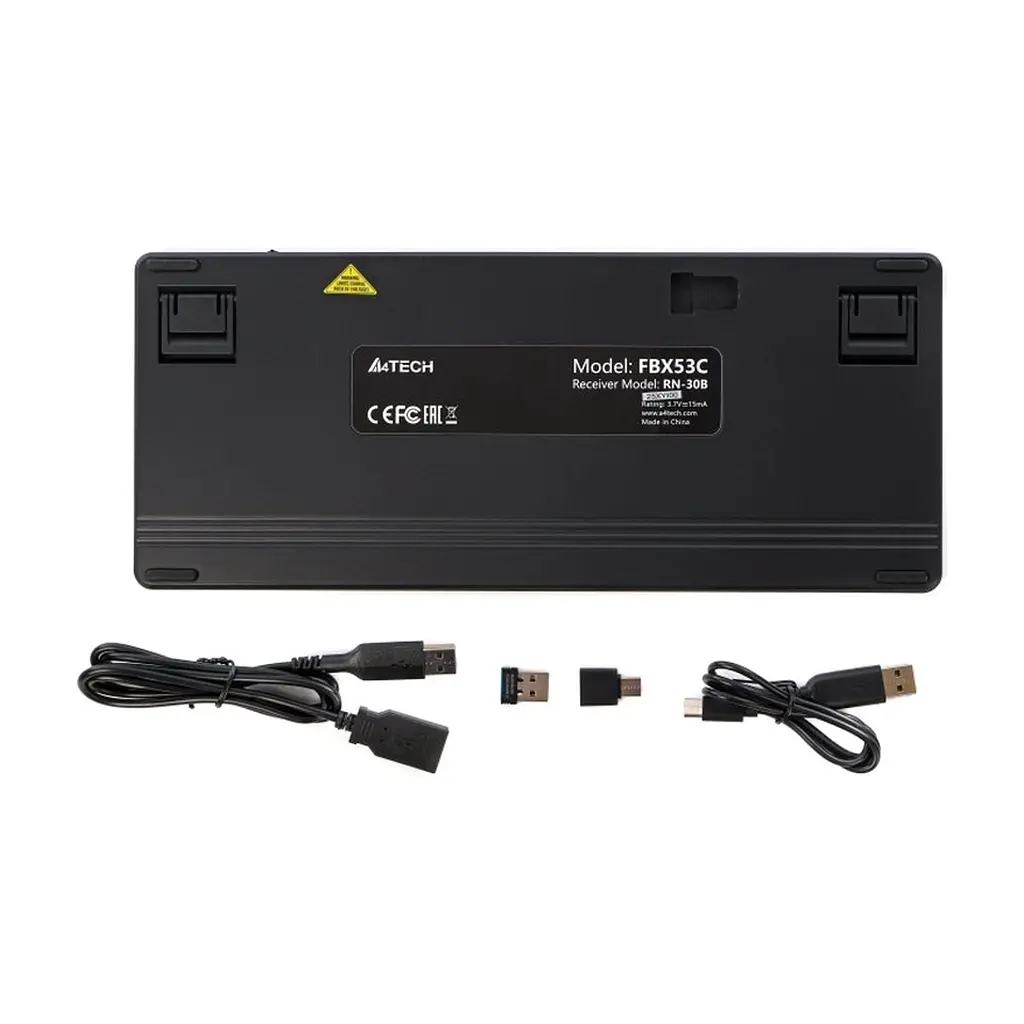 Клавіатура A4Tech FBX53C Wireless/Bluetooth UA Black (4711421001908) - фото 2