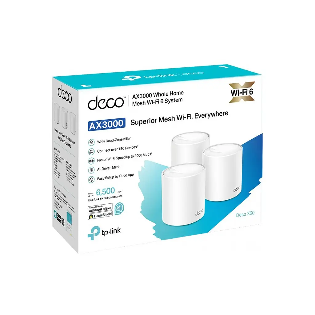 Маршрутизатор TP-Link DECO-X50-3-PACK - фото 4