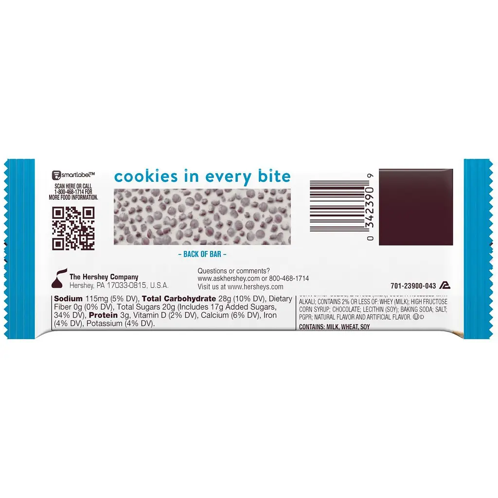 Шоколад білий Hershey's Cookies & Creme 43 г - фото 2