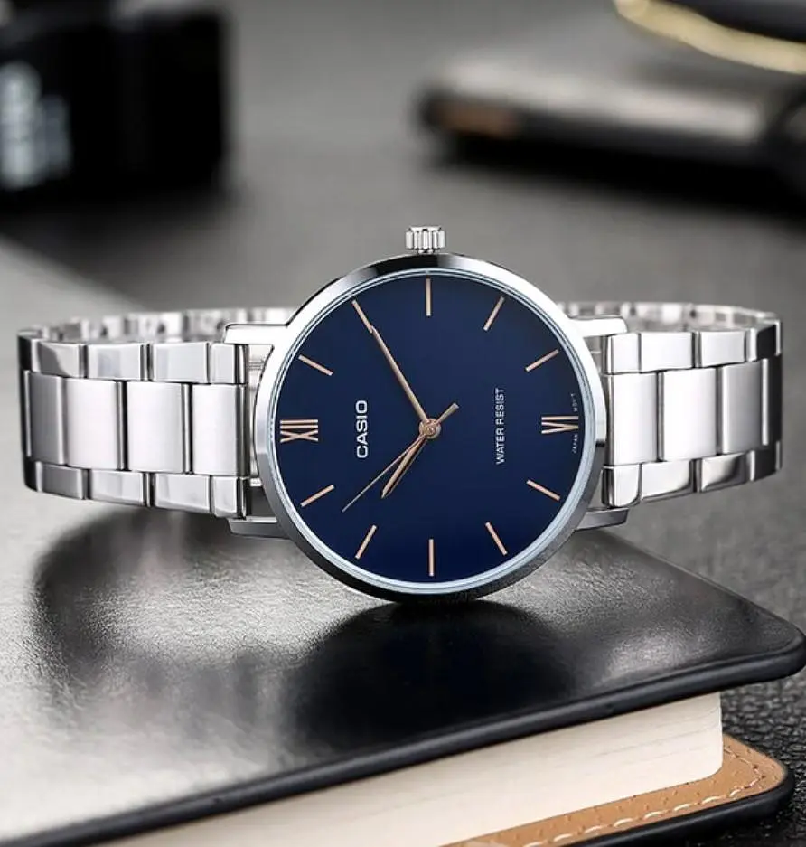 Чоловічий годинник Casio MTP-VT01D-2B Сріблястий ( AT1141-0328 ) - фото 2