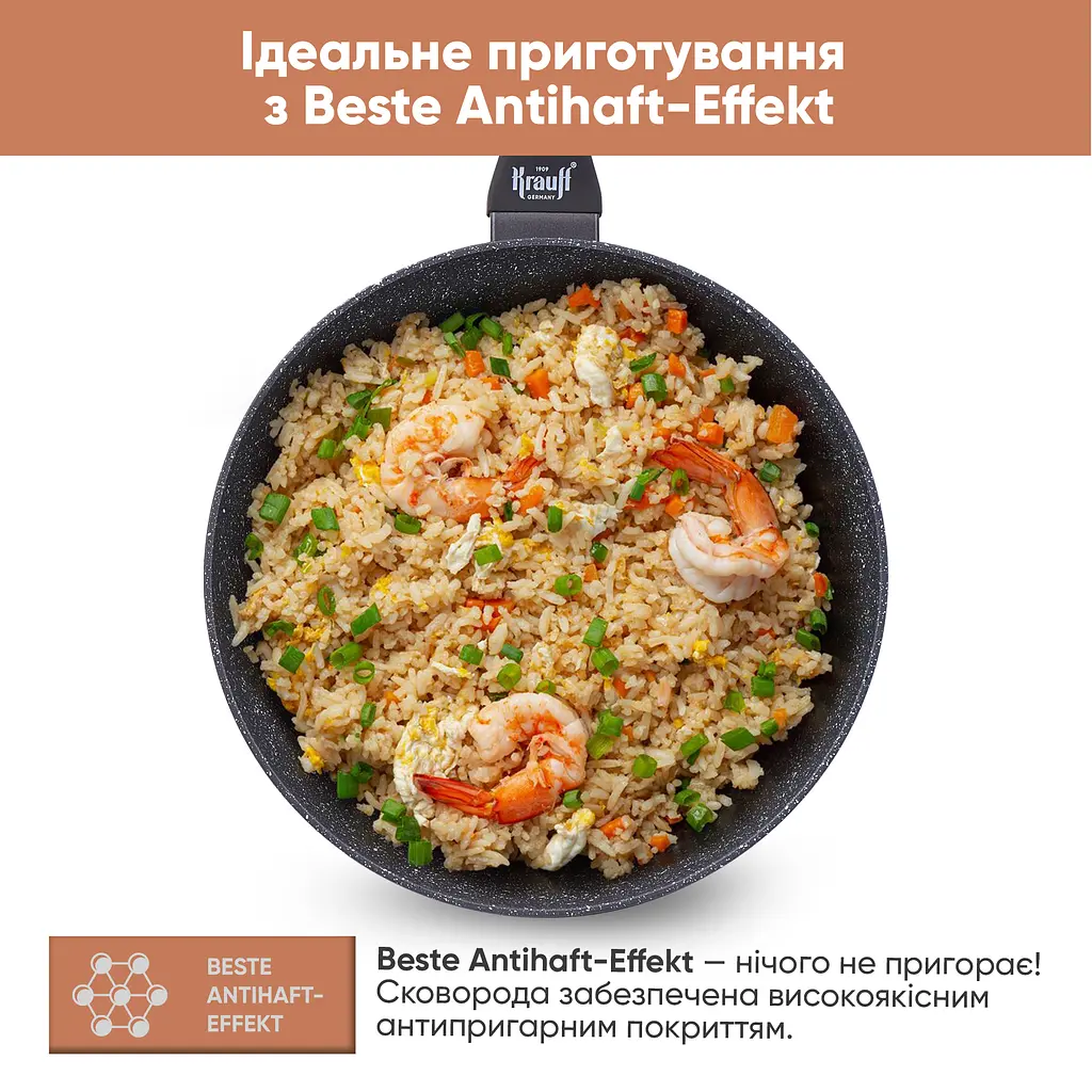 Сковорода WOK Krauff Fry Power 28 см (25-45-132) - фото 4
