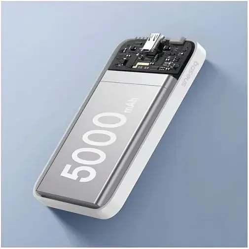 Аккумулятор внешний магнитный Baseus Magnetic Mini Wireless Fast Charge 20W 5000 mAh белый P10022107223-00 - фото 7