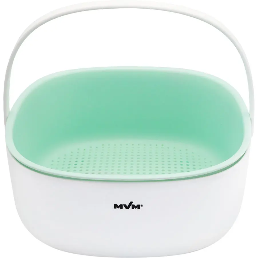 Друшляк двошаровий МВМ My Home білий/зелений (KP-03 M WHITE/GREEN) - фото 2