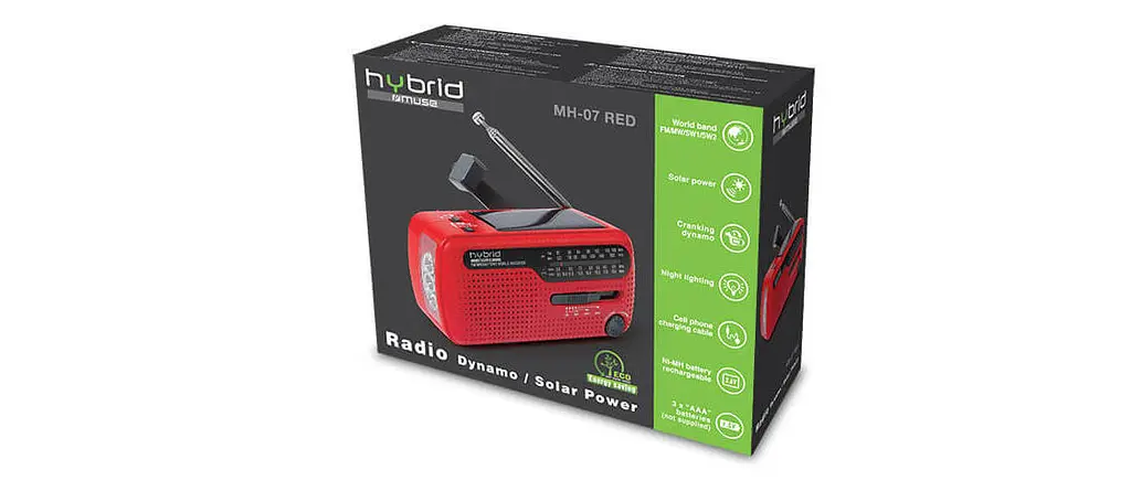 Радіо портативне Muse HYBRID RED MH-07 - фото 4