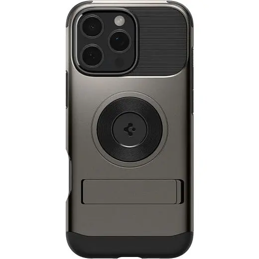 Протиударний чохол Spigen Slim Armor MagSafe Gunmetal для iPhone 16 Pro Max (ACS08033) - фото 4