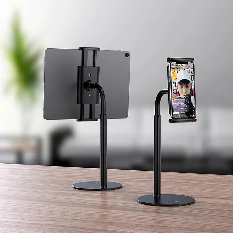 Подставка держатель Hoco PH30 Soaring metal desktop holder настольный черный - фото 5