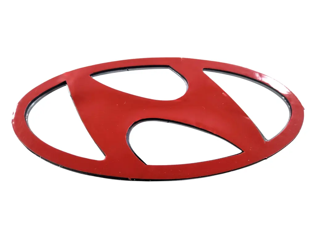 Емблема Hyundai Хюндай Хром 130х65мм пластик (на скотчі) - фото 2