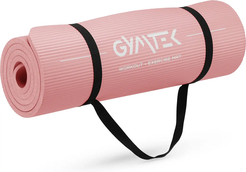 Килимок (мат) для фітнесу Queenfit NBR 1,5см рожевий - фото 10