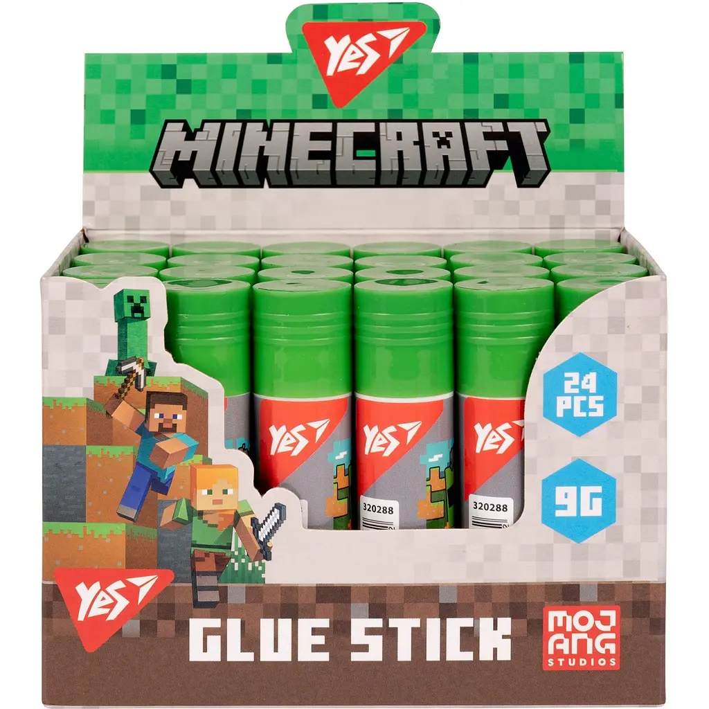 Клей-олівець Yes PVA Minecraft 9 г (320288) - фото 2