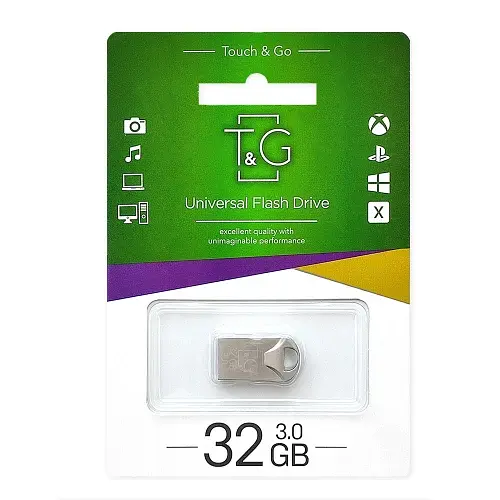 Флеш-накопитель USB 32 Гб T&G Metal TG106, Silver, USB 3.0 (TG106-32G3) - фото 2