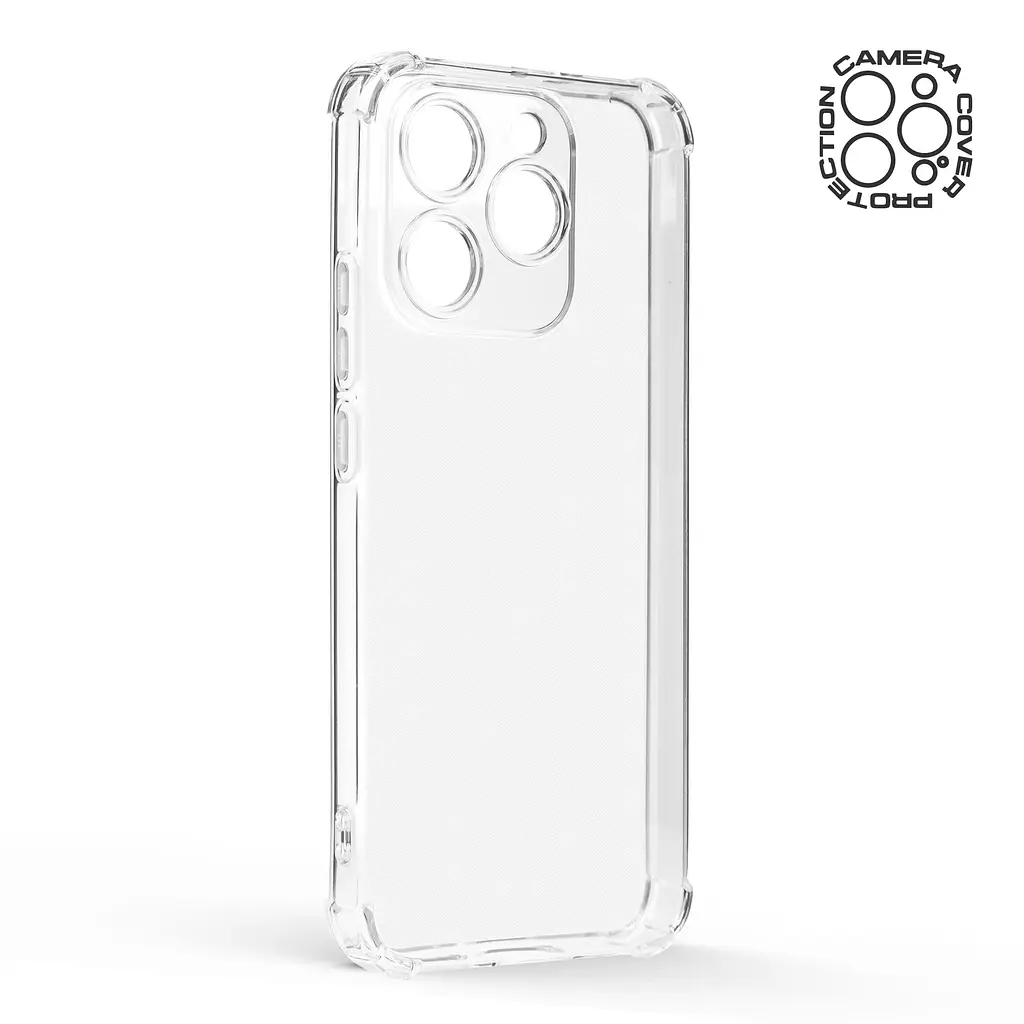 Прозрачный чехол для Realme 15T 5G с защитой камеры и усиленными бортами, тонкий, силиконовый, бесцветный, ударопрочный, противоударный бампер с закрытой камерой, ArmorStandart (ARM89125) - фото 2