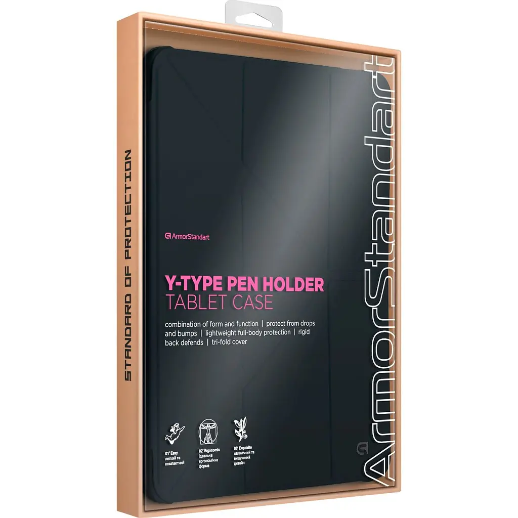 Чохол ArmorStandart Y-Type PEN для Apple iPad Air 10.9` (2020-2022)/Air 11` (2024-2026)/Pro 11` (2020-2022) Black (ARM77524) [142395] - фото 8