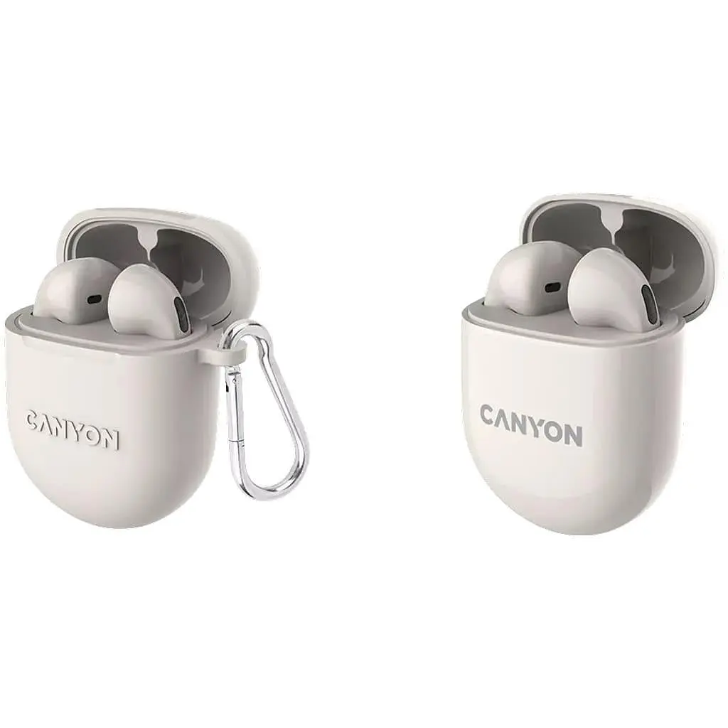 Навушники Canyon TWS headset TWS-6 Beige (CNS-TWS6BE) - фото 3
