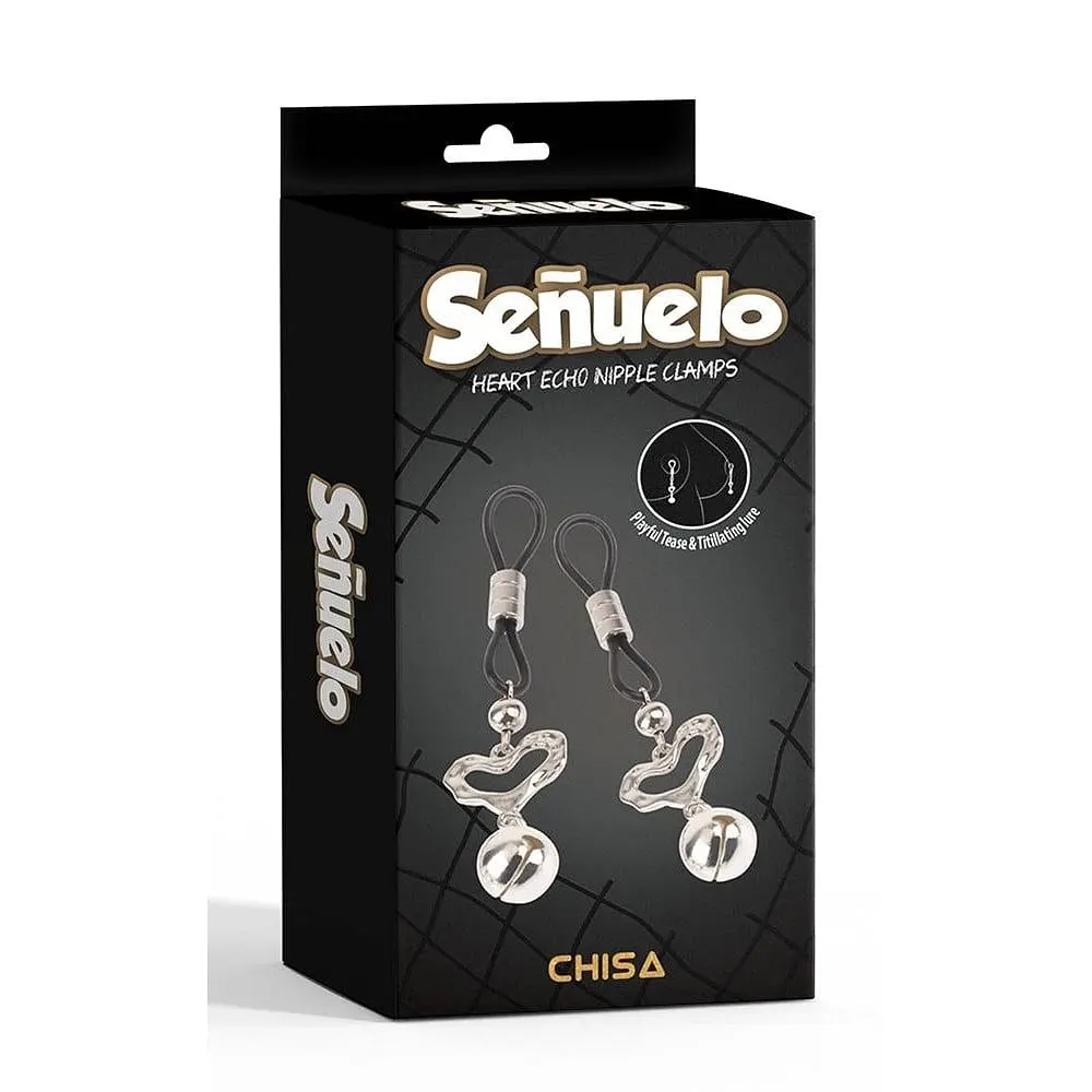 Затискачі на соски Heart Echo Nipple Clamps-Senuelo-Chisa - фото 4