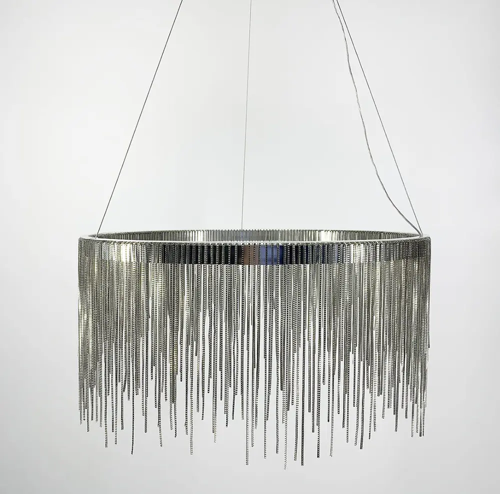 Хромированная люстра с цепочками Ø 60 см Ст. SP 07-600 Line F - фото 6