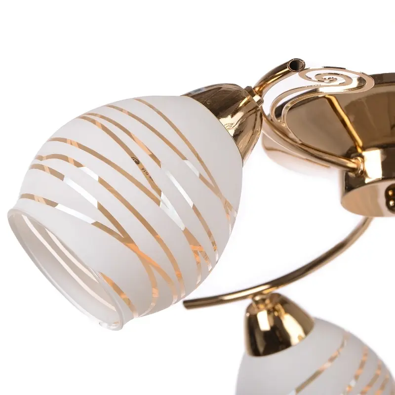 Люстра потолочная Brille в спальню E14 60W G (LK-507C/3) - фото 3