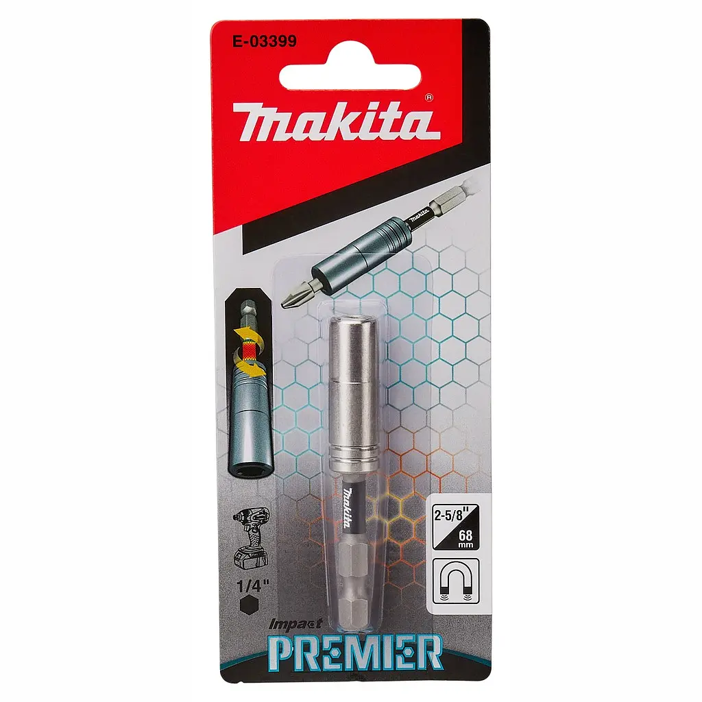 Бітотримач торсіонний 66 мм Makita Impact Premier E-03399 - фото 3