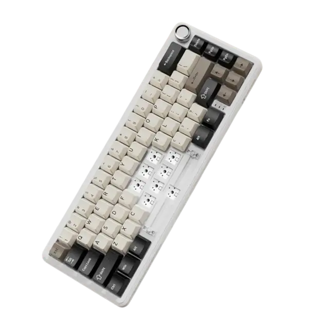 Клавіатура Attack Shark X66 RGB White Cheese - фото 3