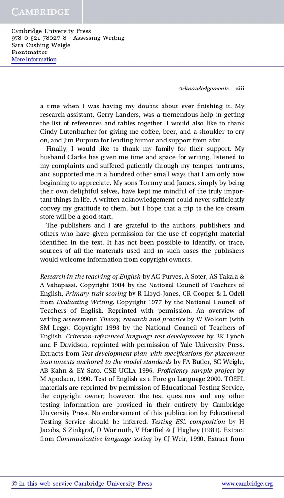 Assessing Writing - Сара Кушинг Вейгл - фото 8