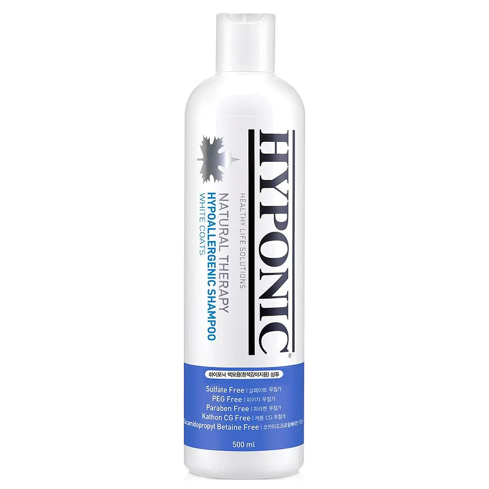Шампунь Hyponic Hypoallergenic гіпоалергенний для собак з білою шерстю 500 мл