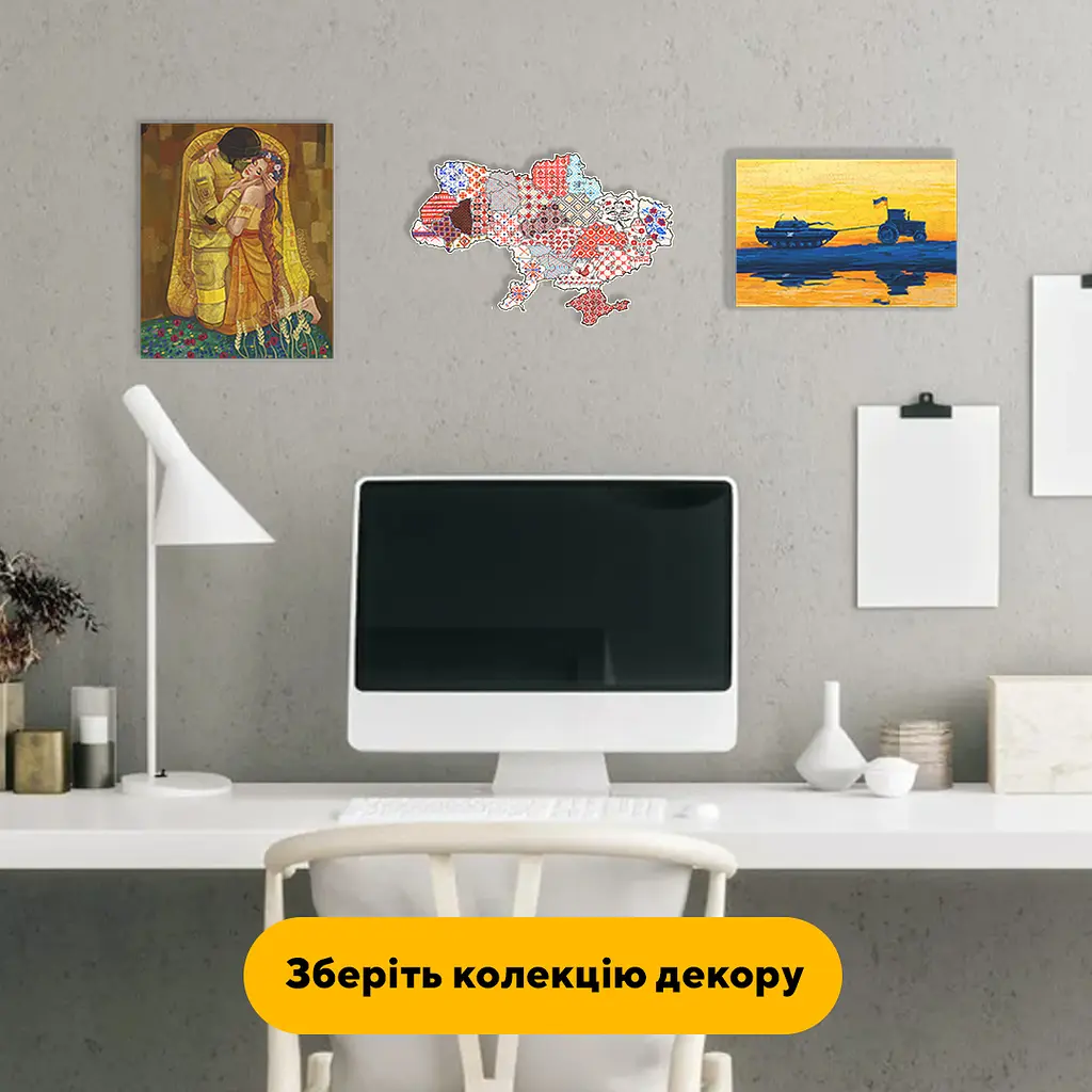 Пазл деревянный Украина Вышивка, А4, Картонная коробка 100 элементов - фото 6