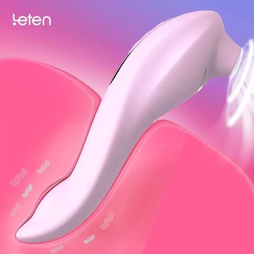 Вакуумний вібратор 3-в-1 Leten Sucking Vibrator - фото 3