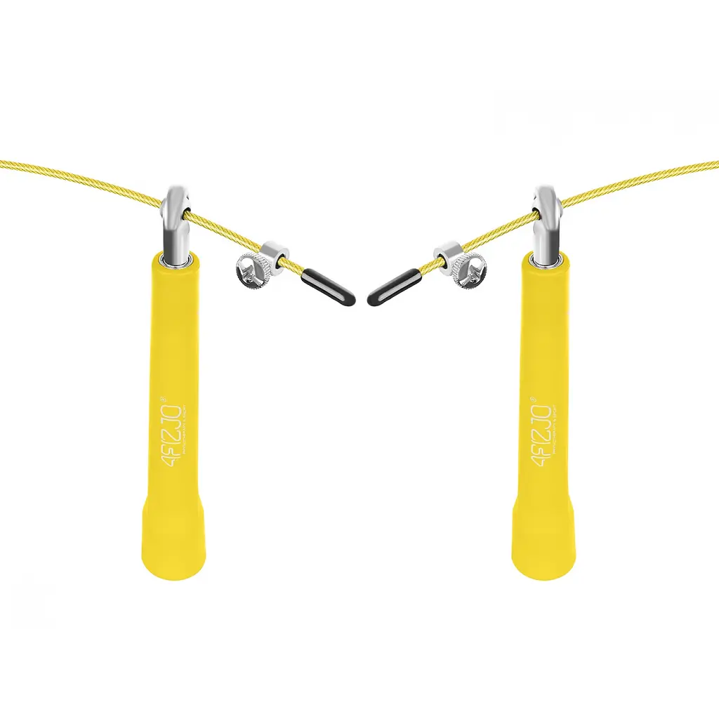 Скакалка 4FIZJO швидкісна для кросфіту Standard+ Yellow 4FJ0184 (P-5907739311535) - фото 4